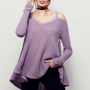 Free People Cold Shoulder Sweater